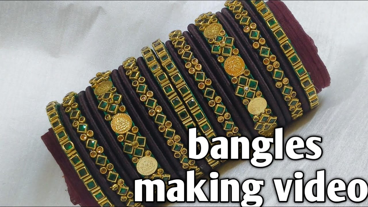Latest silk thread bangles making video/bangles making video in kannada for beginners