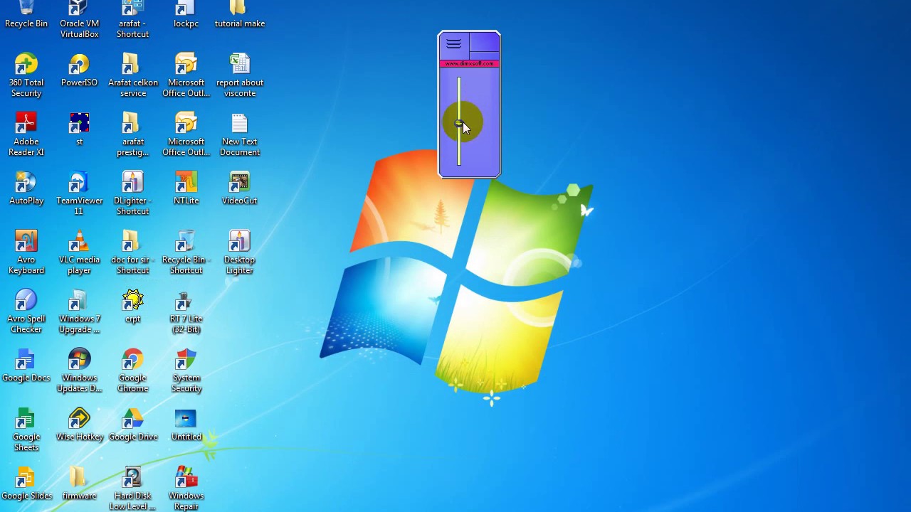how to brightness control by desktop lighter YouTube