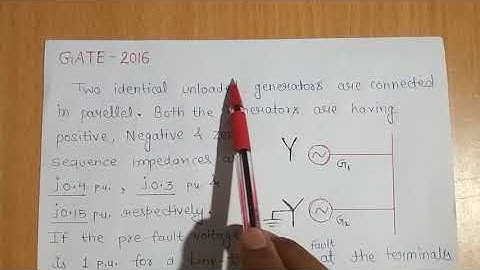 SOLVED PROBLEM (L-G FAULT)/UNSYMMETRICAL FAULT (PART-13)GATE/IES/ISRO/BARC