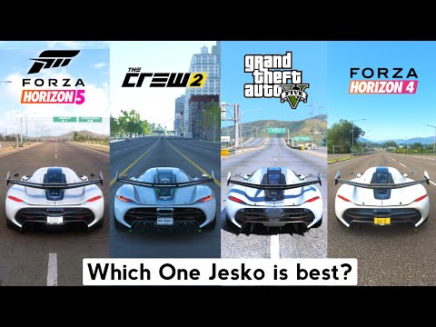 Koenigsegg Jesko Sound & Top Speed – Forza Horizon 5 vs Forza Horizon 4 vs The Crew 2 vs GTA 5