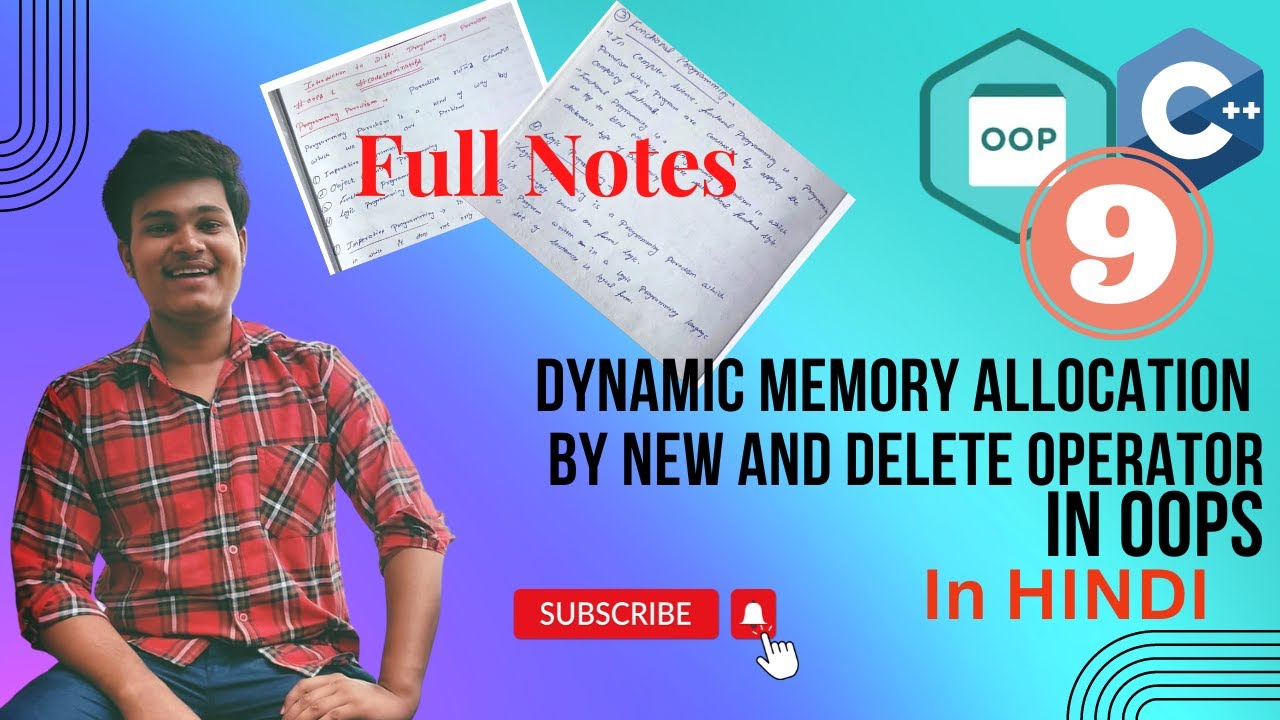 Dynamic memory allocation by new and delete operator| oops 9 - YouTube