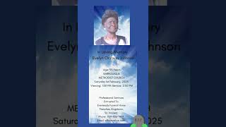 Evelyn O. Johnson | Funeral Announcement #ObituariesSVG #Obituaries #SVG