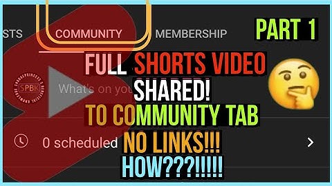 YOUTUBE COMMUNITY TAB Post youtube shorts video without links share youtube shorts #shortsnotice