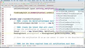 E16   Basic notifications with NotificationCompat
