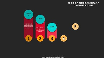 23.Create 5 Step RECTANGULAR Animation|Powerpoint Animations|Graphic Design
