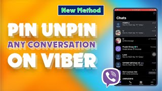 How to Pin Unpin any conversation on Viber 2024 | Skill Wave