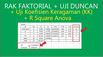 Tutorial Rak Faktorial dengan Uji Lanjut Duncan