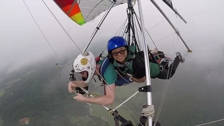 Tom Pauline Collado Tandem Hang Gliding at LMFP Ra...