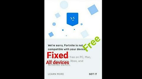 How to fix Fortnite not supported device with easy method. NO ROOT and data edit  (Android only )
