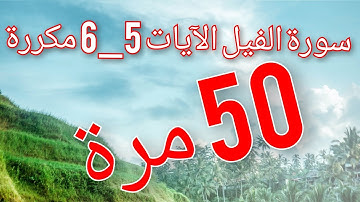 سورة الفيل الآية 4 و 5 مكررة