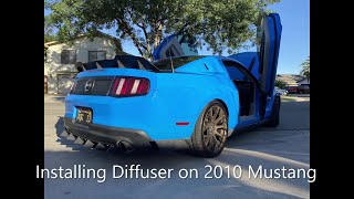 Installing STREET AERO Diffuser on my 2010 Mustang GT