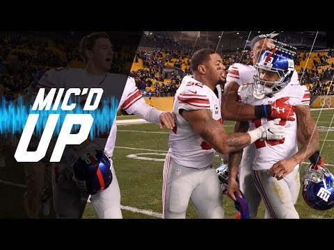 "I'm About to Touchdown Right Here" - A.B. | Giants vs. Steelers Mic'd Up | NFL Films | Sound FX