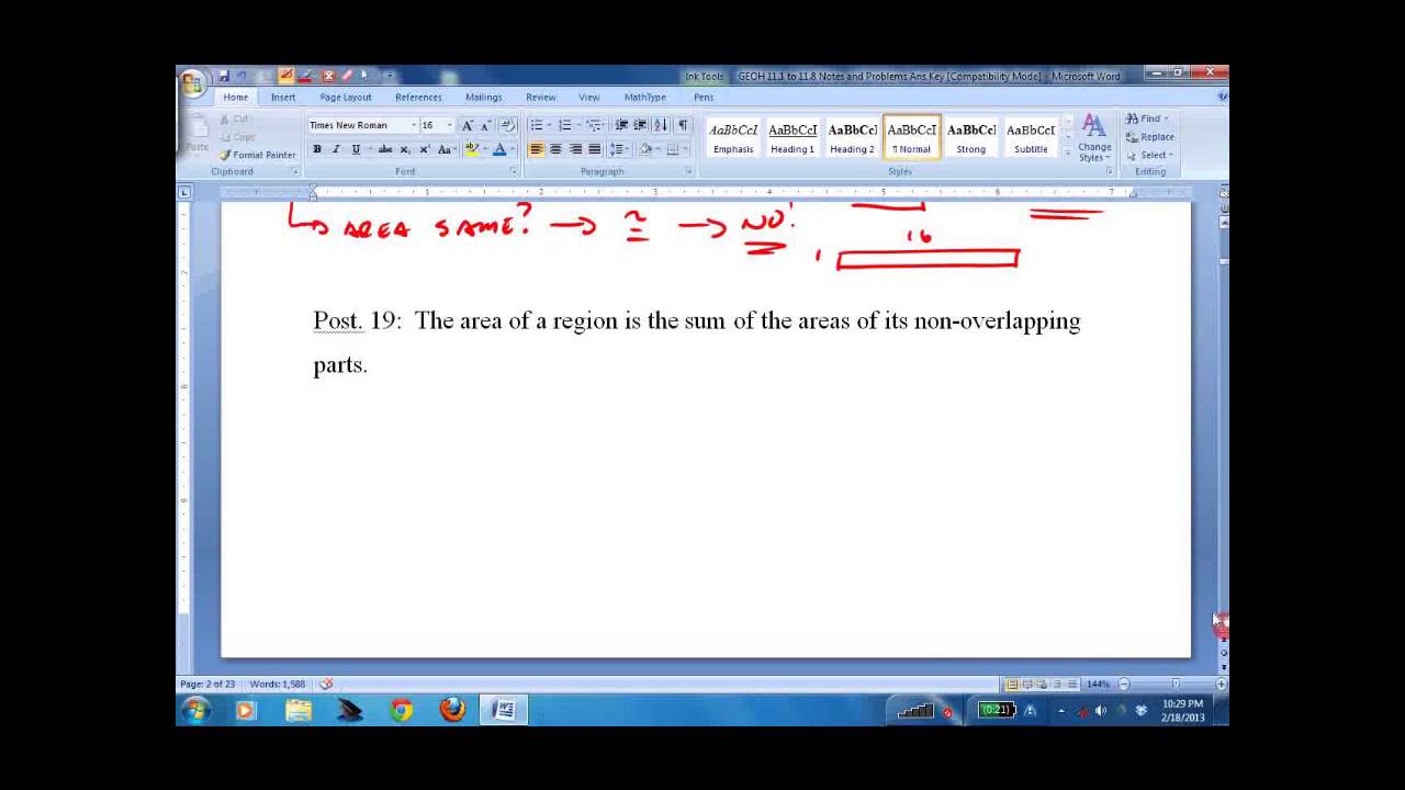 HGEO 11 1 Areas of Polygons - YouTube