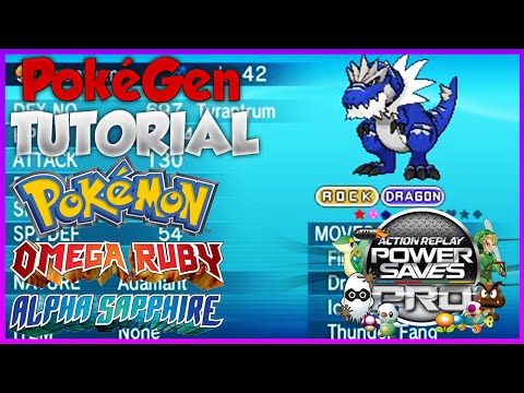 PokeGen Tutorial ORAS Powersaves: Pokemon Modifier (Omega Ruby Alpha Sapphire)