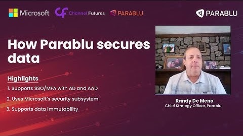 How Parablu secures data
