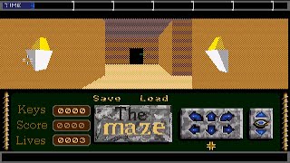 ATARI ST The Maze By David Sambrook ITS 3D CONTRUCTION KIT GAME CPU ACCELERWATED STE