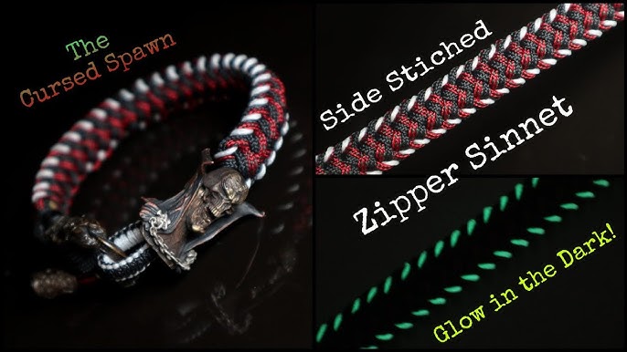 How to Make a Mad Max Style Sanctified Micro Cord Paracord Bracelet -  Bonus: Cobra ending knot 