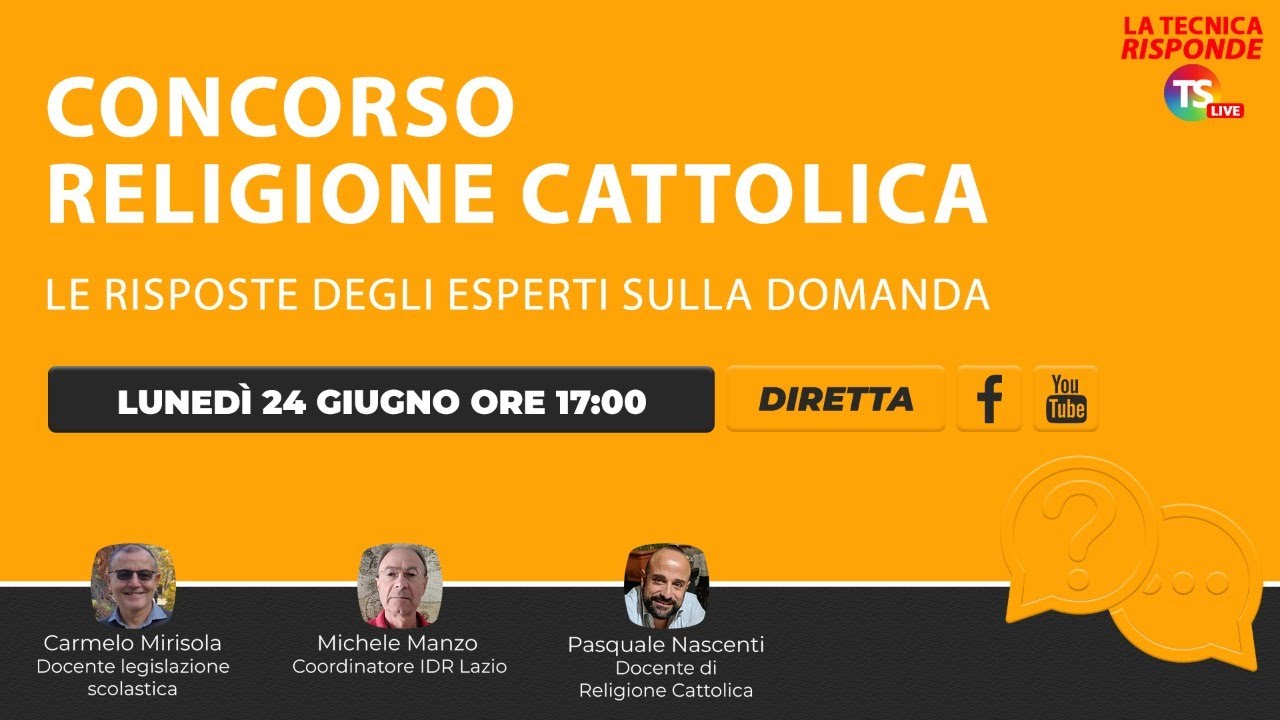 Concorso religione cattolica, le risposte degli esperti sulla domanda
