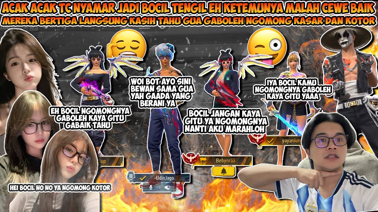 ACAK ACAK TC NYAMAR JADI BOCIL TENGIL EH KETEMUNYA MALAH SAMA CEWE CEWE BAIK TERUS GA SOMBONG LAGI !