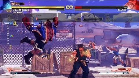 Ryu corner F.throw oki confirm against normal recovery 3f