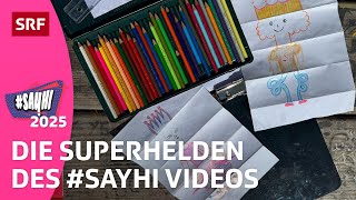 #SayHi 2025: Superkräfte, Musik & Mut – die Held:innen hinter dem Musikvideo | Making-of | SRF Kids