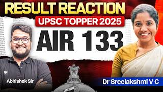 Dr Sreelakshmi V C : AIR 133 UPSC Result 2025 | UPSC - IAS Topper from Kerala | CSE 2025 Results