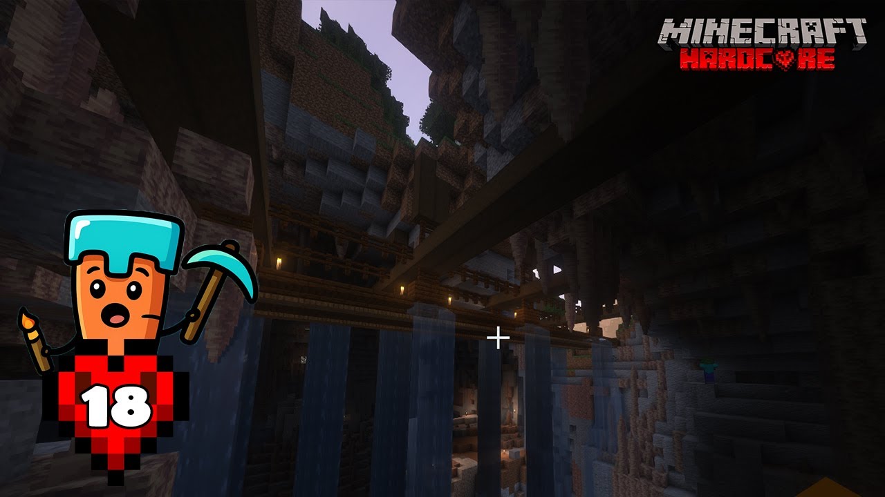 Building a Floating Bridge in Hardcore Minecraft - YouTube