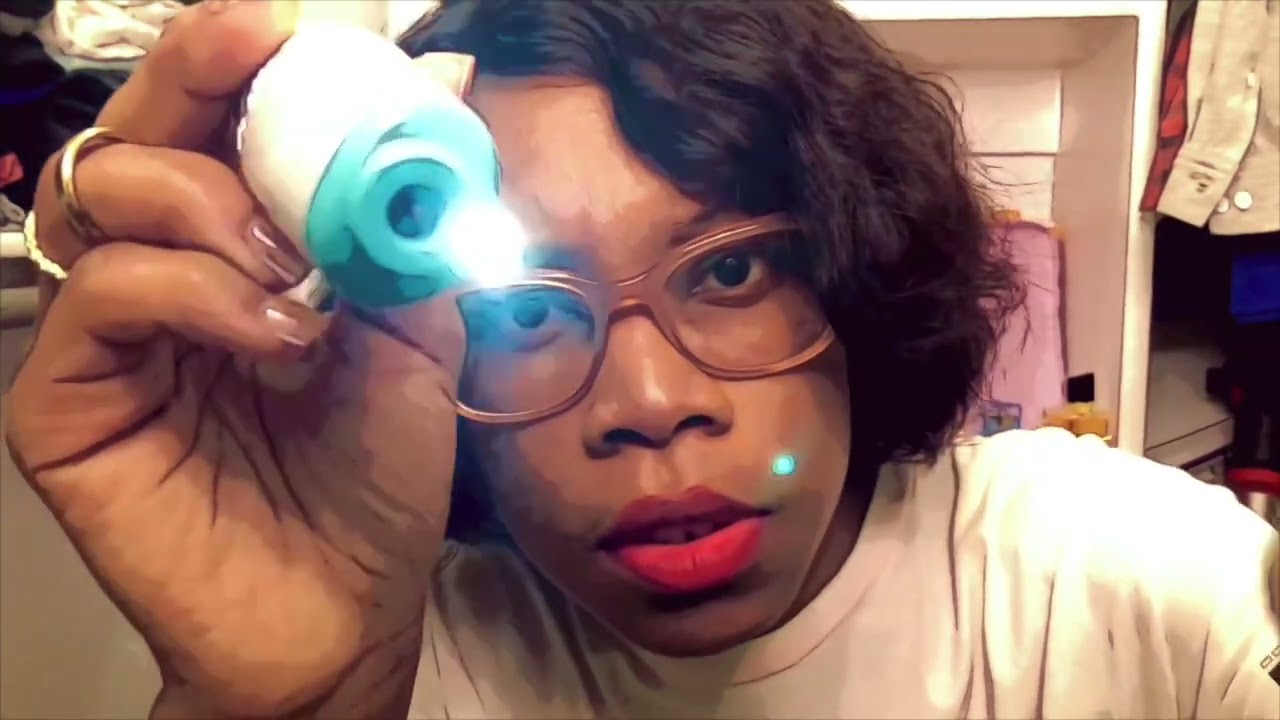 ASMR | There’s something in your eyes 👀 camera touching  (gum chewing)