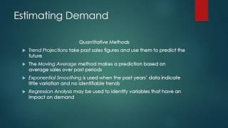 #6 Estimating Demand