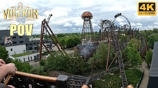 Voltron POV (Front Row, 4K 60FPS), Europa Park Mack Stryker Coaster | Non-Copyright