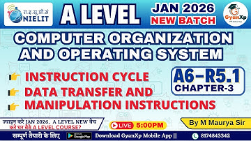 A Level CO & OS (A6-R5.1) | Data Transfer & Manipulation, Instruction Cycle | Jan 2026