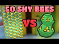 50 shy bees vs pesticide planter  bee swarm simulator