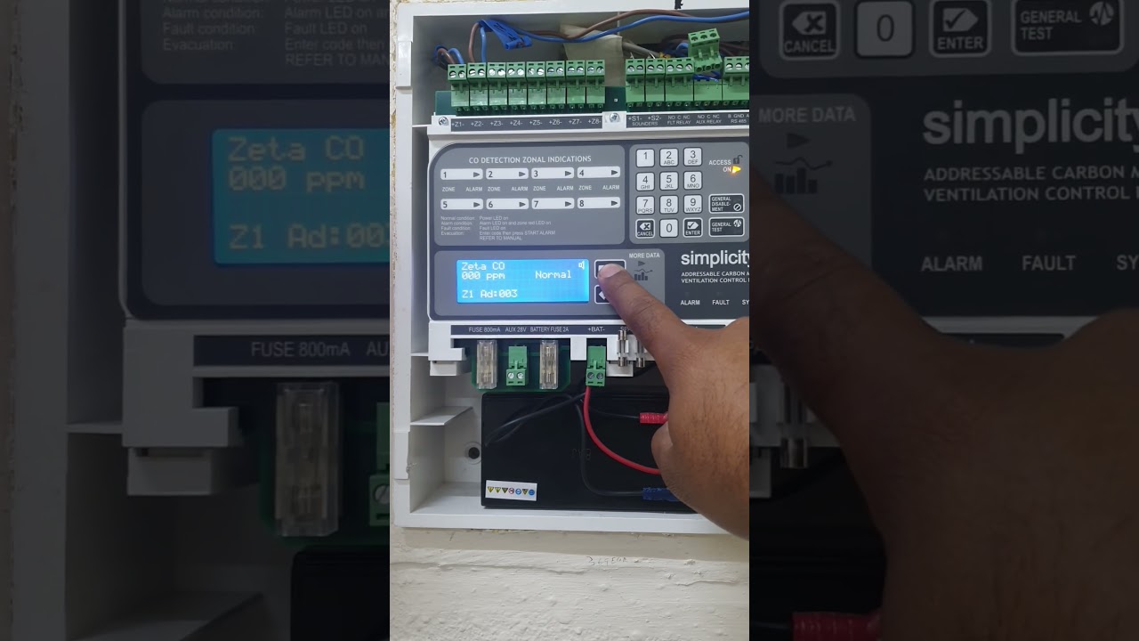 Zeta Addressable fire panel devices lebal