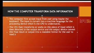 Information Processing Cycle