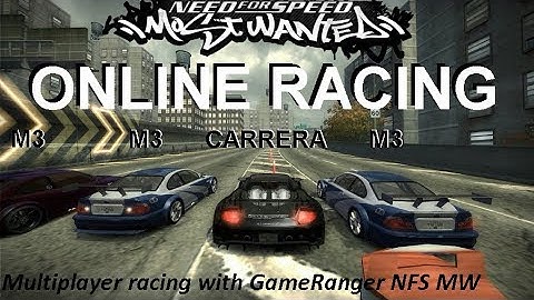 NFS MW Online Carrera GT vs 3 Bmw M3 GTR (GameRanger)