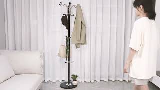 Simple Houseware Standing Coat Rack and Hat Hanger Organizer Rack