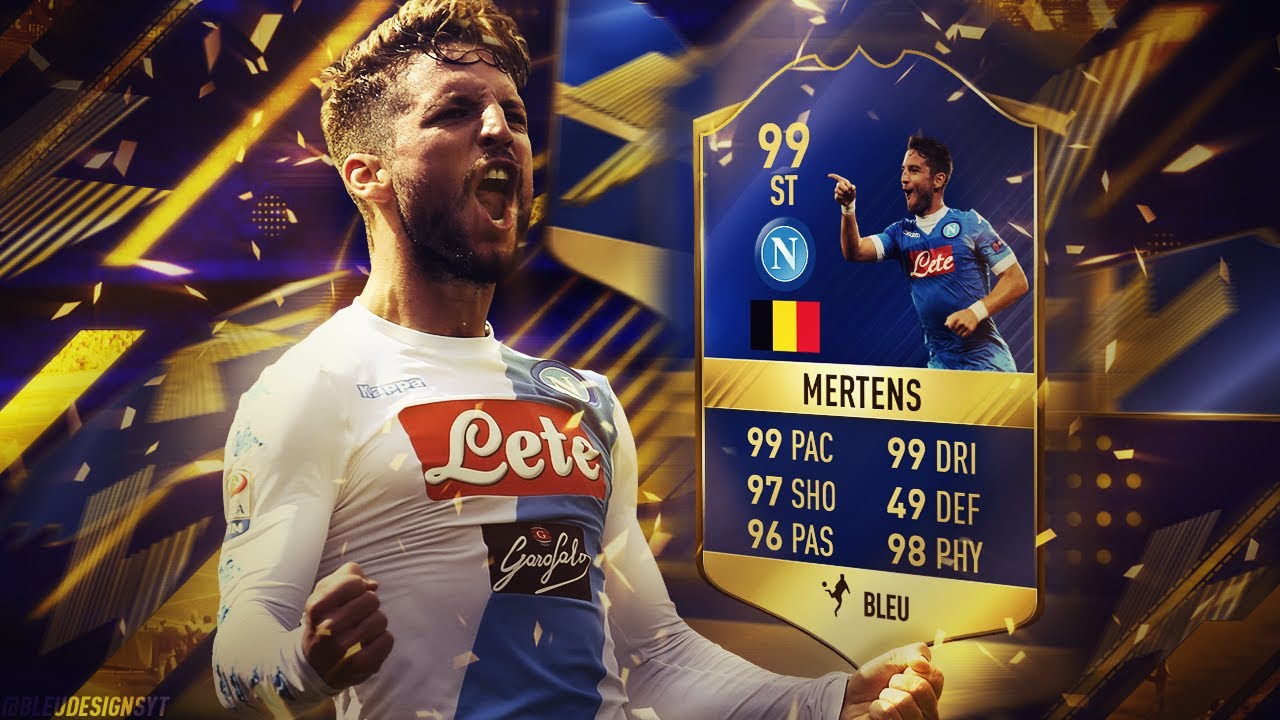 FIFA 17 THUMBNAIL SPEEDART #9: FIFA 17 CALCIO A TOTS DRIES MERTENS 99 RATED CARD! FIFA 17 LEAKED ?!