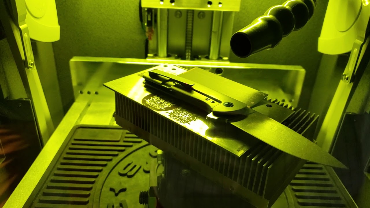 Laser scanning and engraving of knives with Z Tech's lasers www