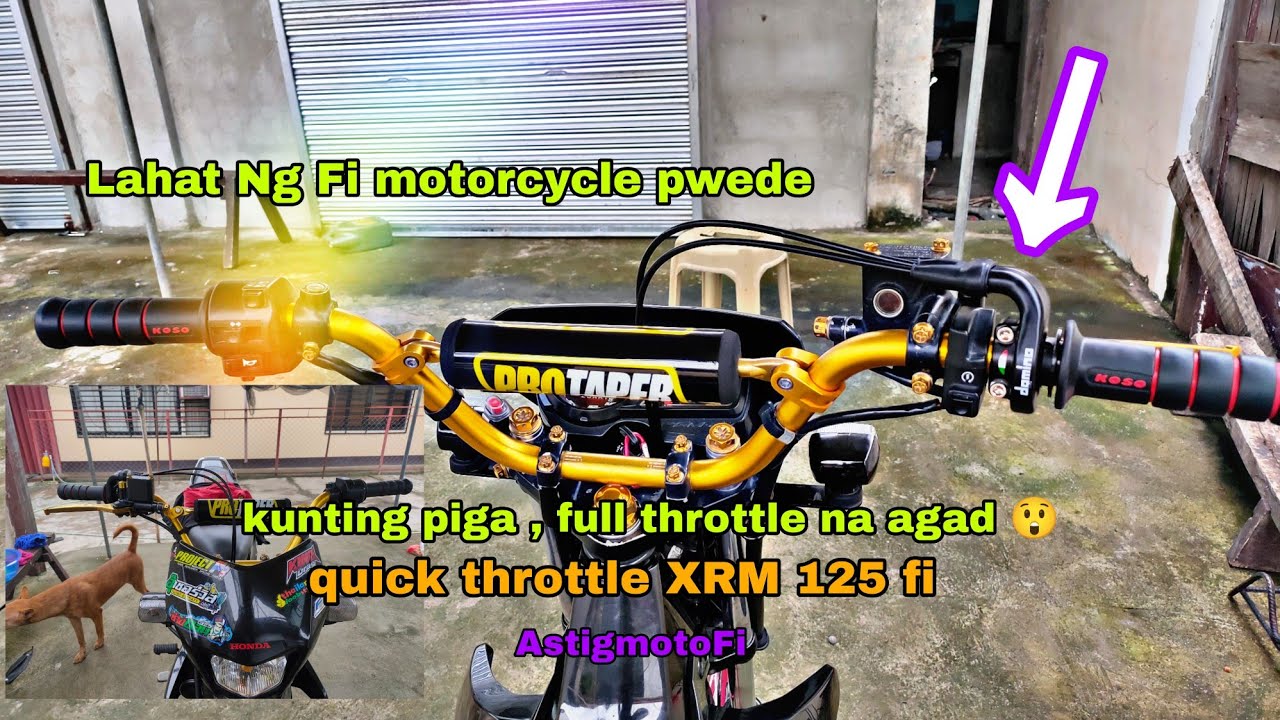 Universal Quick throttle | XRM 125 FI | saan ko nabili ? | Street bike | Astigmotofi