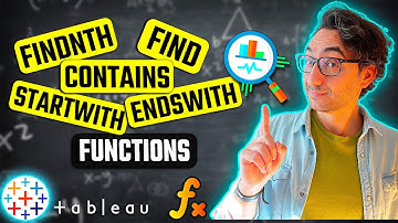 Pattern Search: STARTSWITH, ENDSWITH, CONTAINS, FIND, FINDNTH | #Tableau Course #85