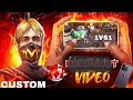 World fastest player ⚡ mera movement dekh kar wo dar gaya 🎮 free fire custom 1vs1 headshots