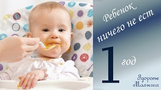 Почему ребенок ничего не ест в 1 год