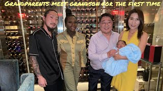 Grandparents Heartwarming ReactionTo Meeting Grandson Cairo For The First Time❗️