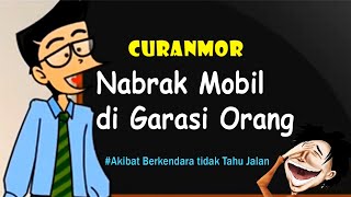 Motorcycle Theft - Crashing into a Car in Someone's Garage | Cilacap Ngapak Humor