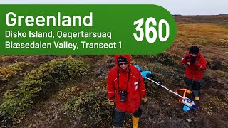 Blæsedalen Valley, Transect 1 (Disko Island, Qeqertarsuaq) | Greenland 360° Expedition (2022)