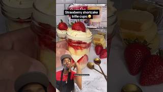 Strawberry shortcake trifle cups :