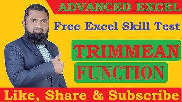 Advanced Excel Trimmean Formula