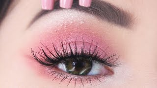 The EASIEST Valentine&#39;s Day Makeup you&#39;ll see | Kylie Jenner Pink Inspired Makeup Tutorial