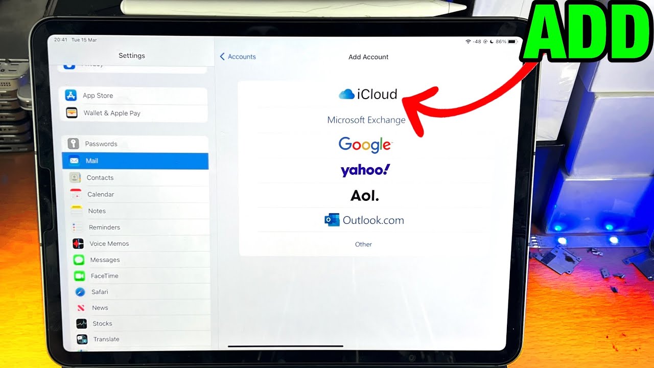 How To Add Email To IPad Pro Full Tutorial YouTube