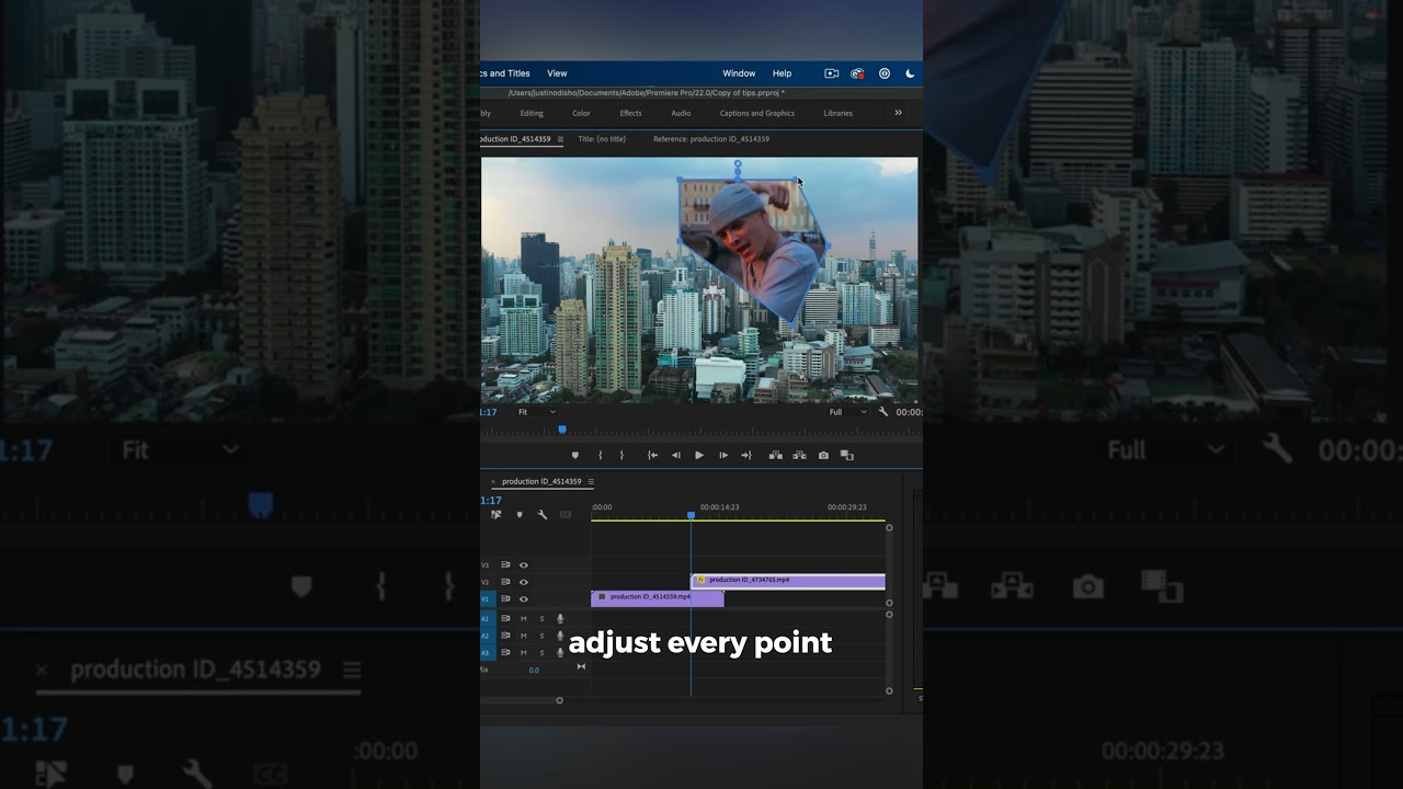 How to Create Cut Out Mask Transition Effect in Adobe #premierepro #tutorial